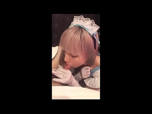 ❤️ Японський ідол [маюка], французький костюм покоївки, частина 1, мінет і дрочка з лосьйоном ❤❌  Секс у нас
